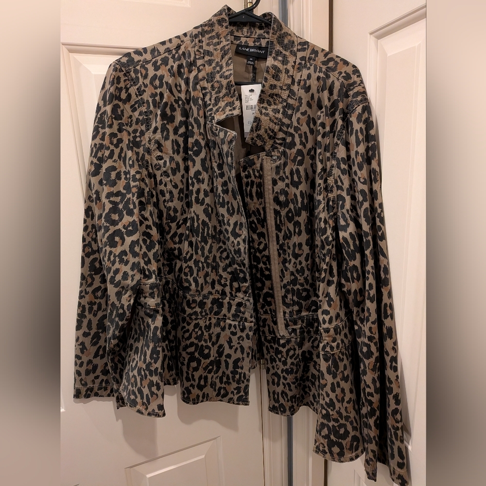 Lane Bryant Leopard Print Jacket